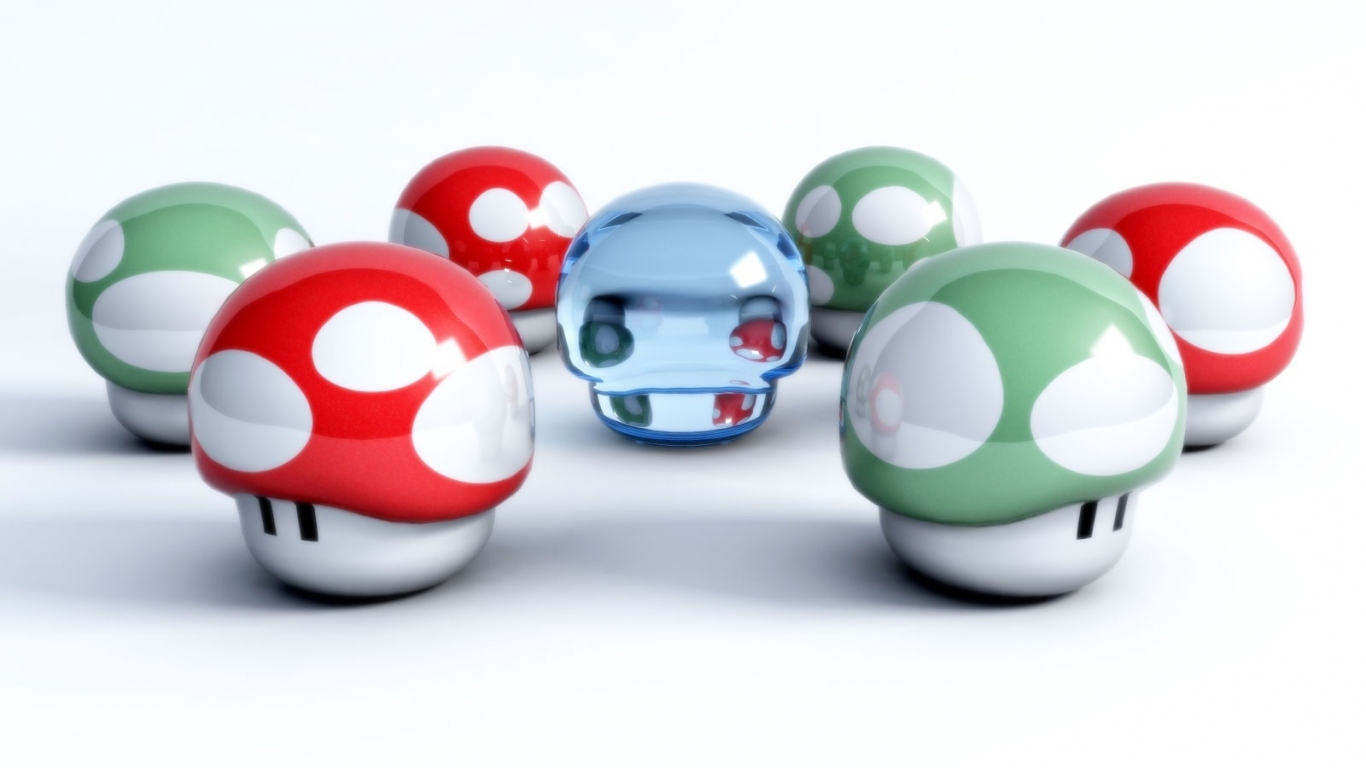 Грибы из игры Марио