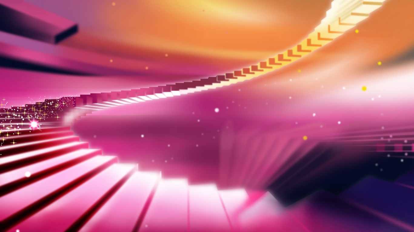 Розовая лестница