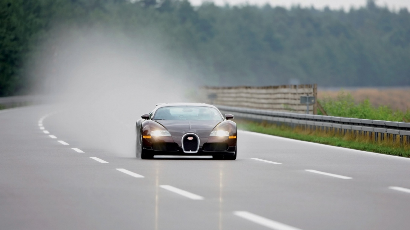Veyron во время дождя