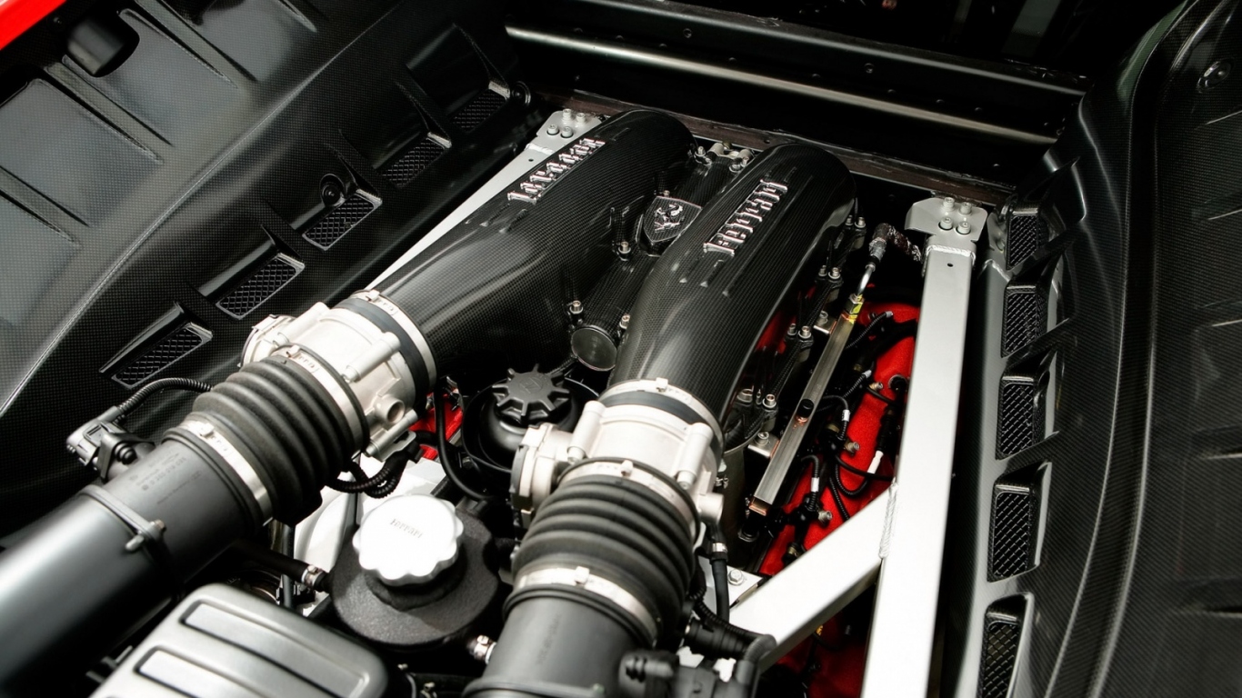 Двигатель спортивного Ferrari