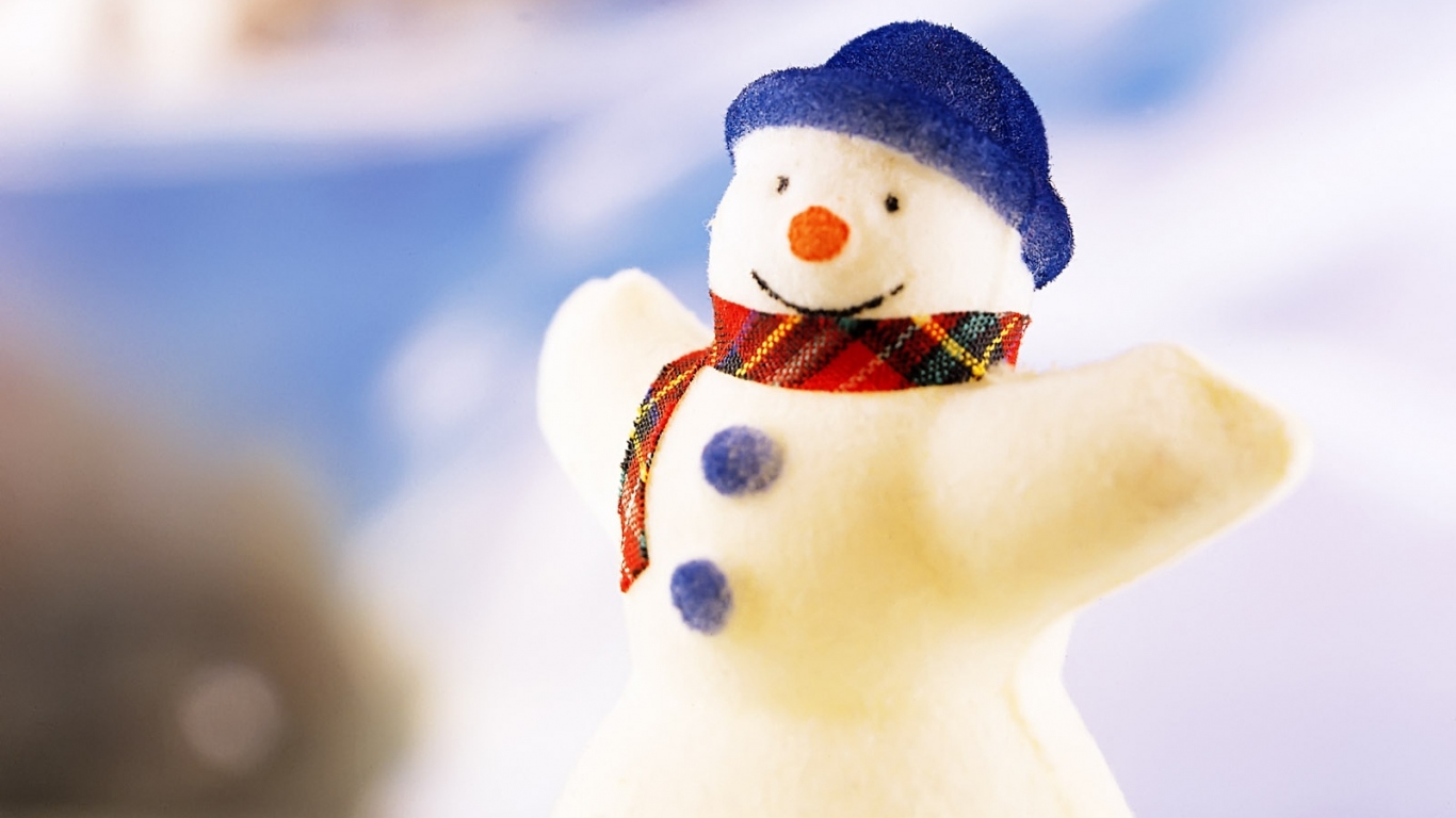 Смешной снеговик / Рождество