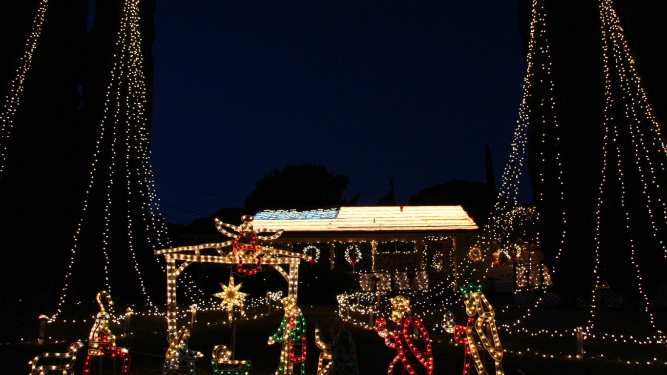 Светящиеся гирлянды / Рождество