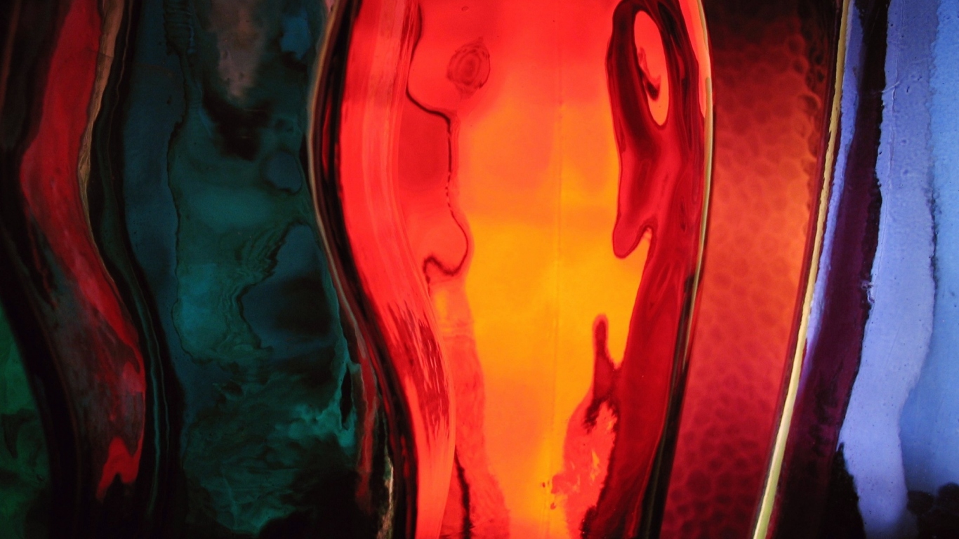 Окрашеная бутылка