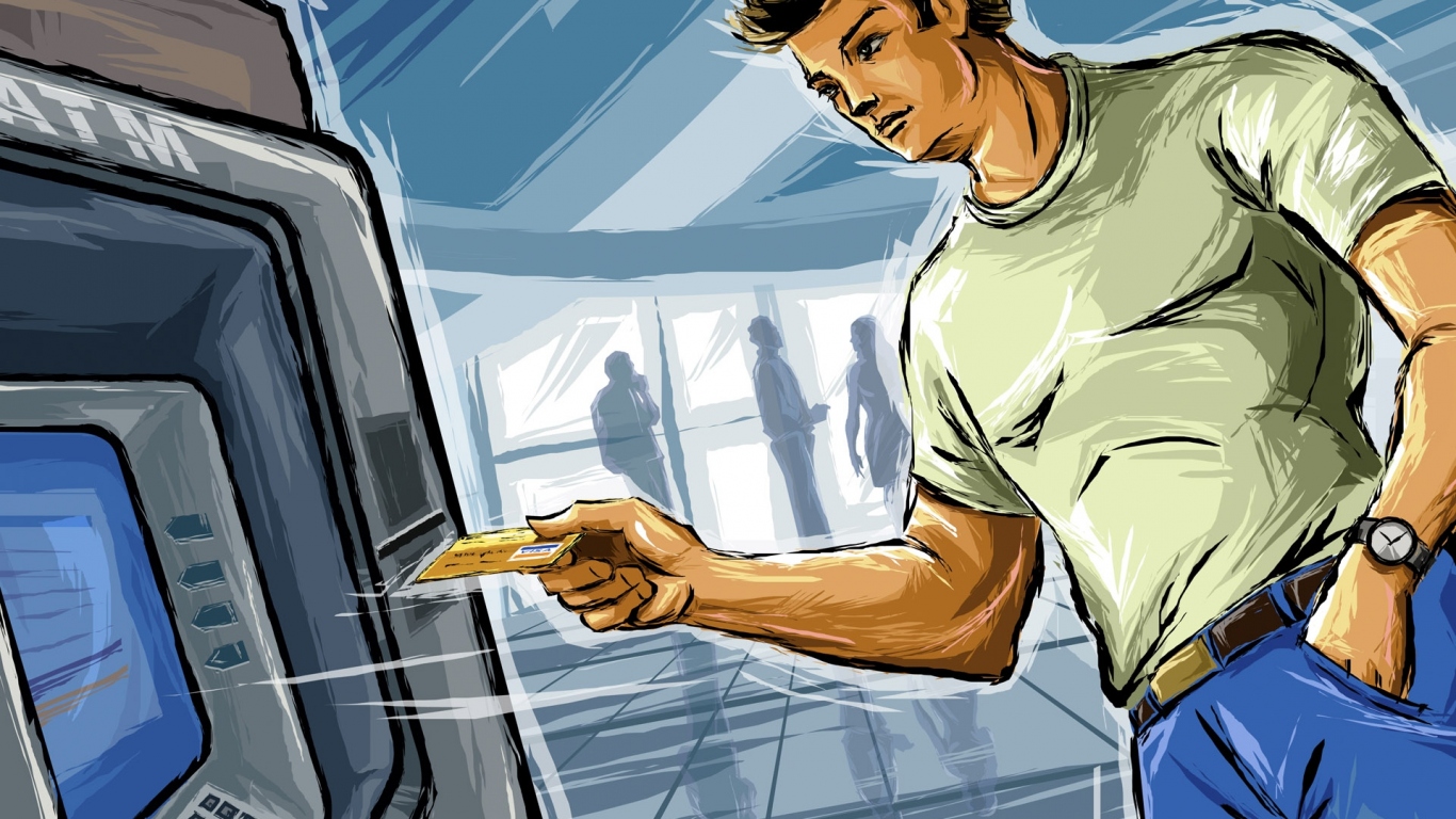 Возле Банкомата