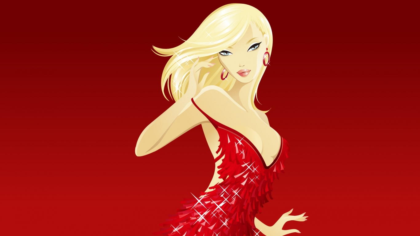 Девченка в красном