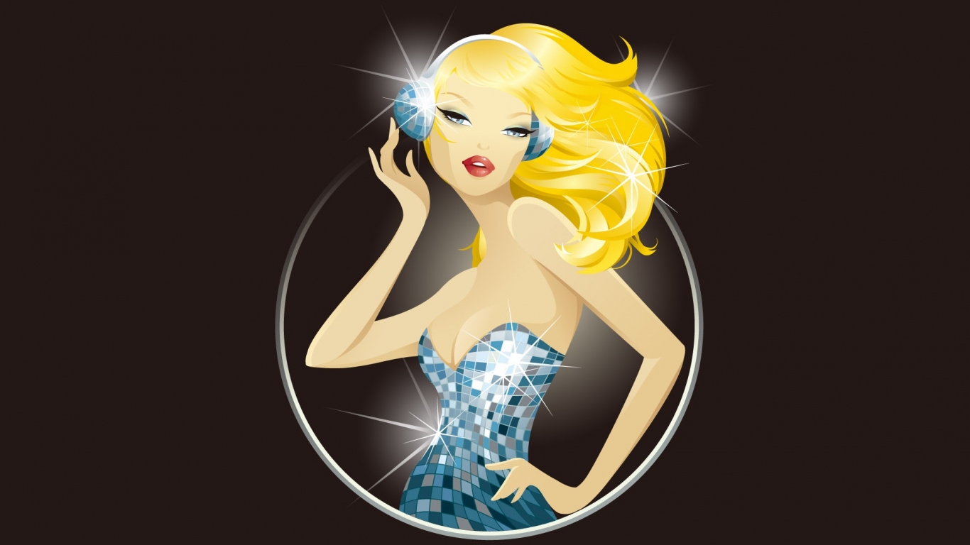 Девушка в серебряном платье