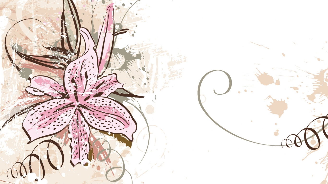 Алый цветок