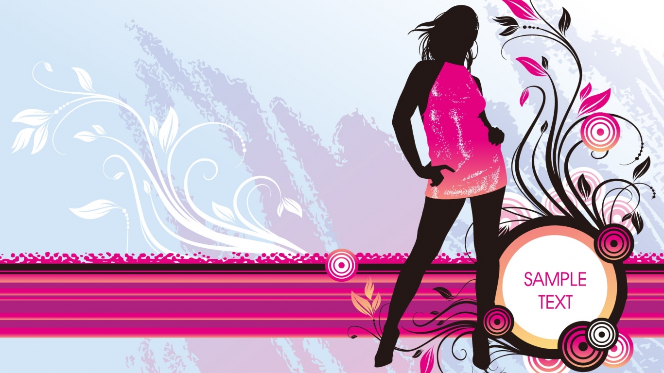 Девушка в красном платье