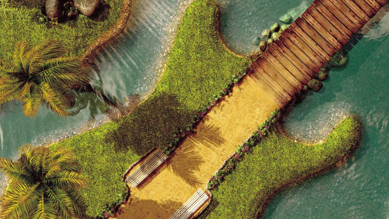 Ландшафтный дизайн / Гитара