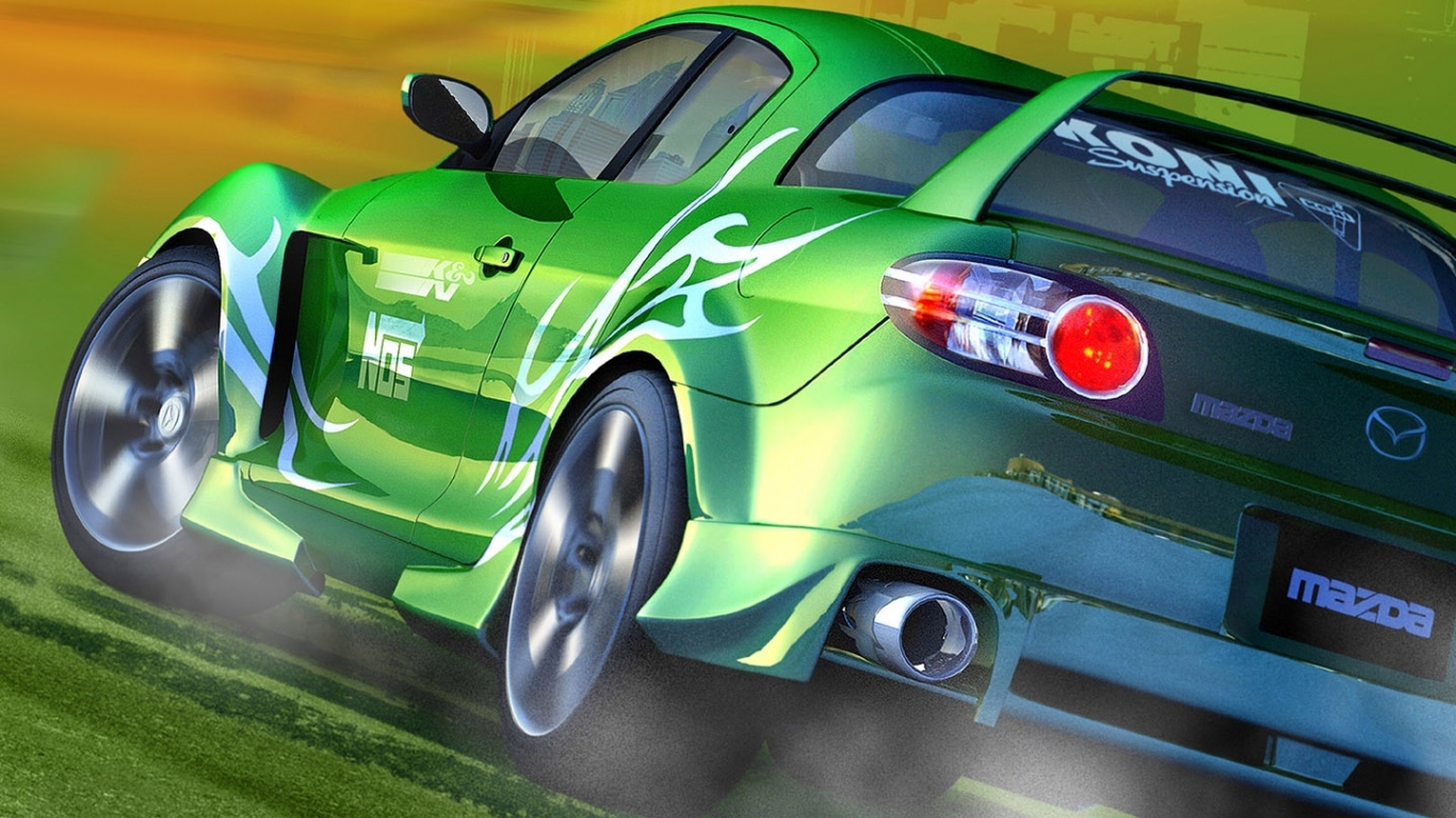 Зеленая Мазда