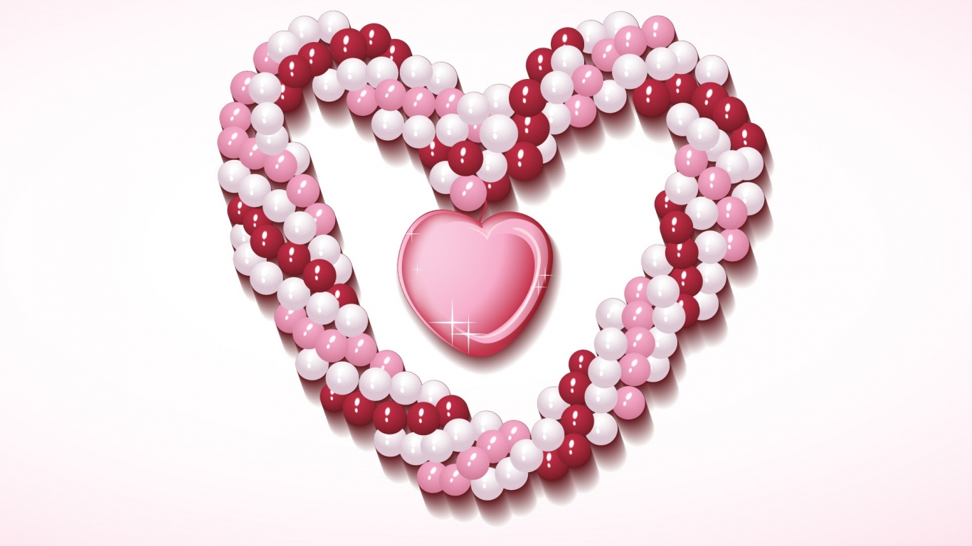 Розовое сердечко
