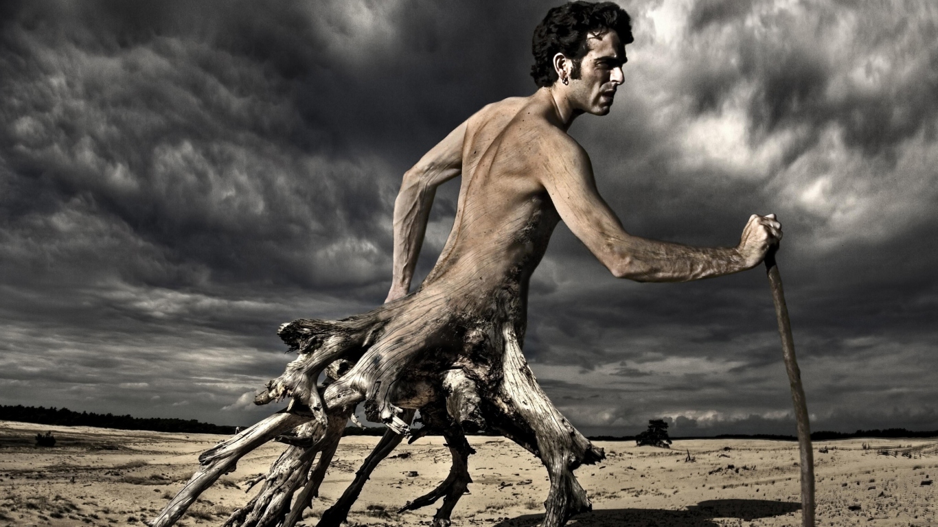 Человек дерево