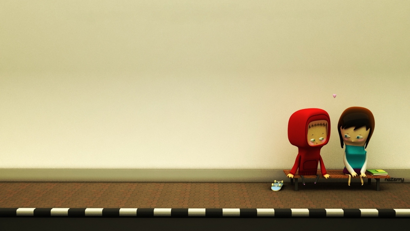 Парочка на скамейке