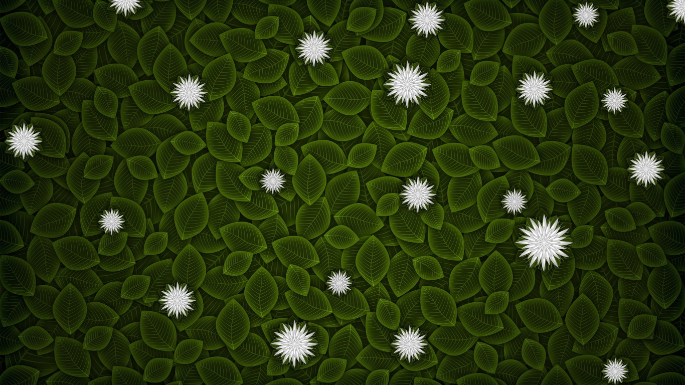 Текстура зеленых листьев