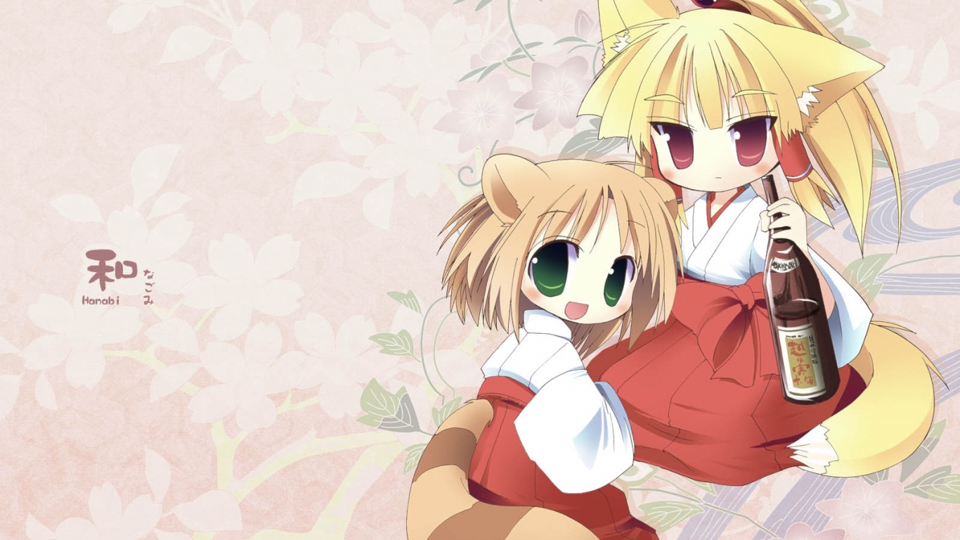 Аниме Лисичка с вином