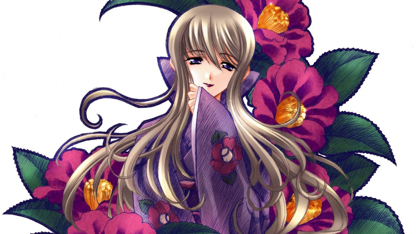 Нарисованная красотка