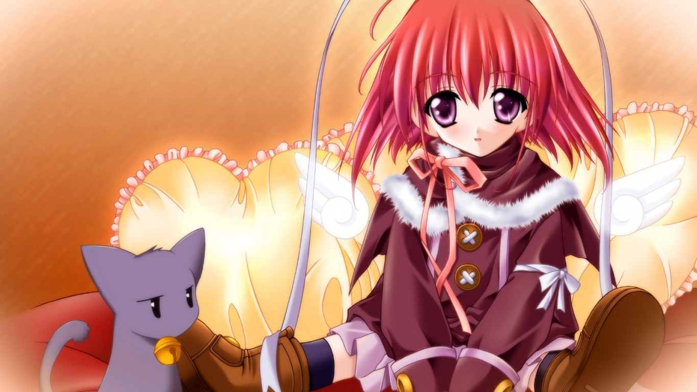 Девочка с кошкой