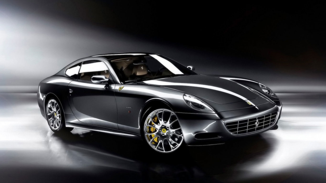 Черный авто Феррари