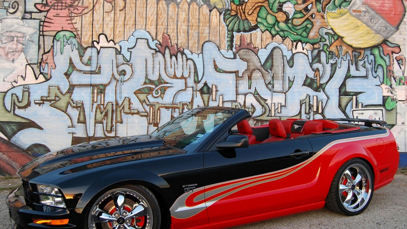 Кабриолет и граффити