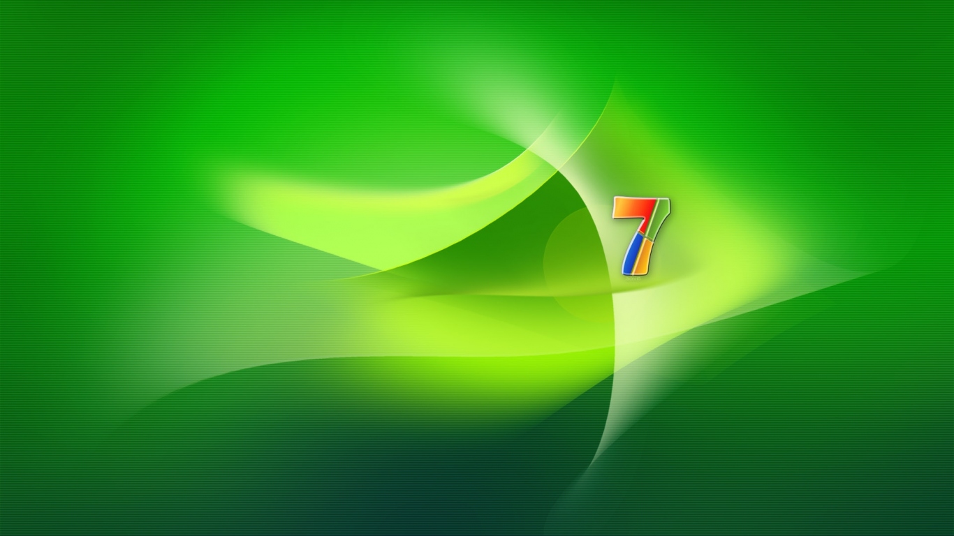 Windows 7 зелень