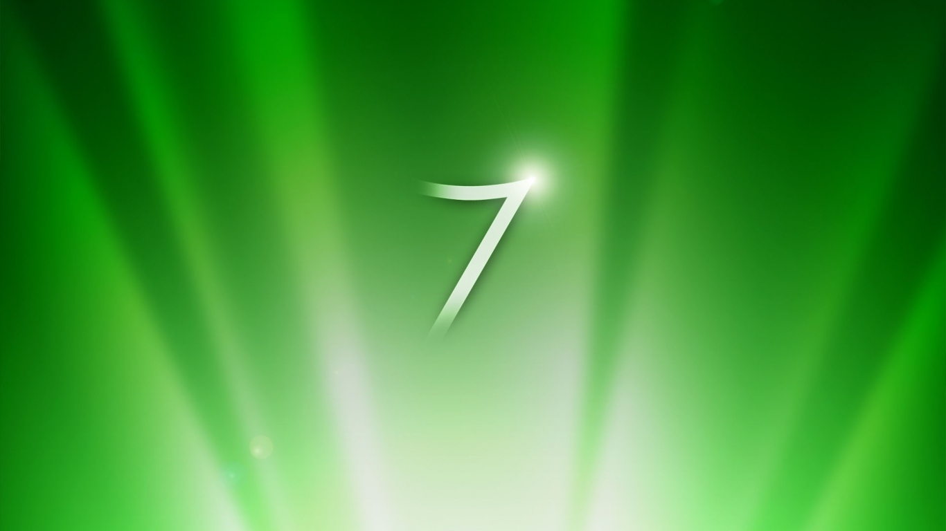 Windows 7 зеленая тема