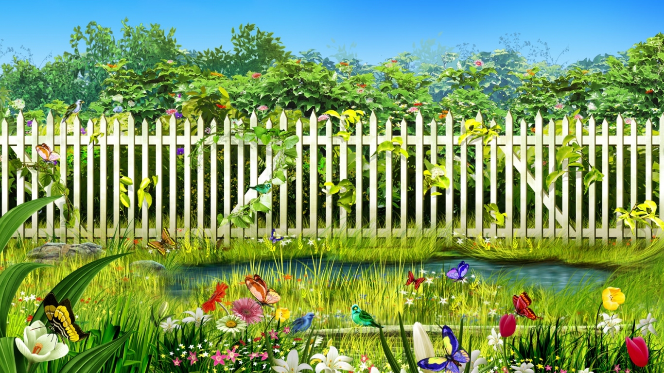 Цветущий сад