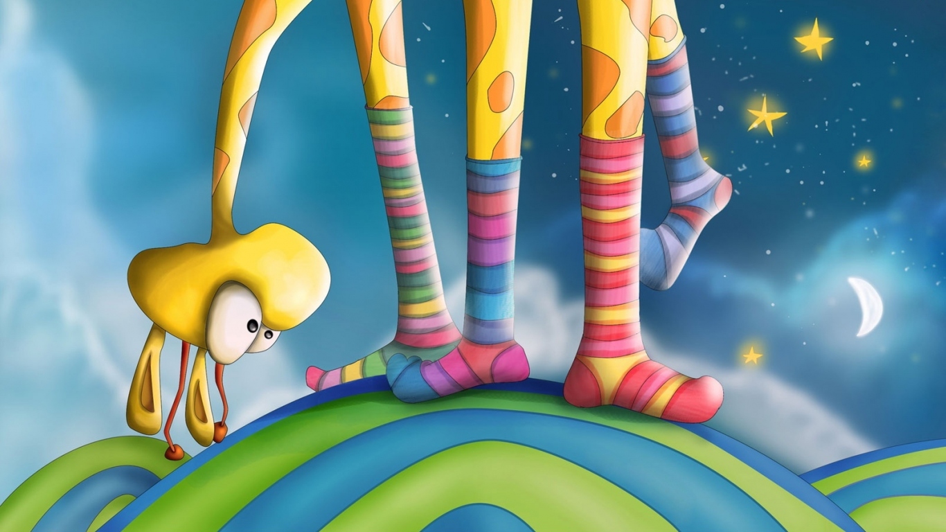 Жираф в носках