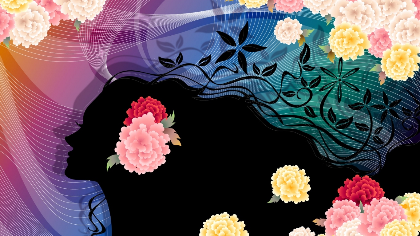 Векторные цветы