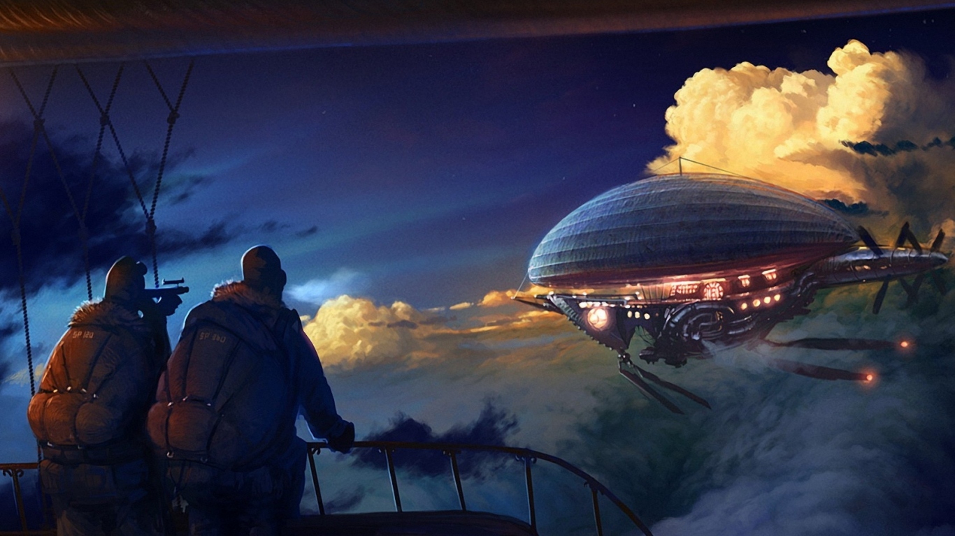 Погоня за летающим кораблем