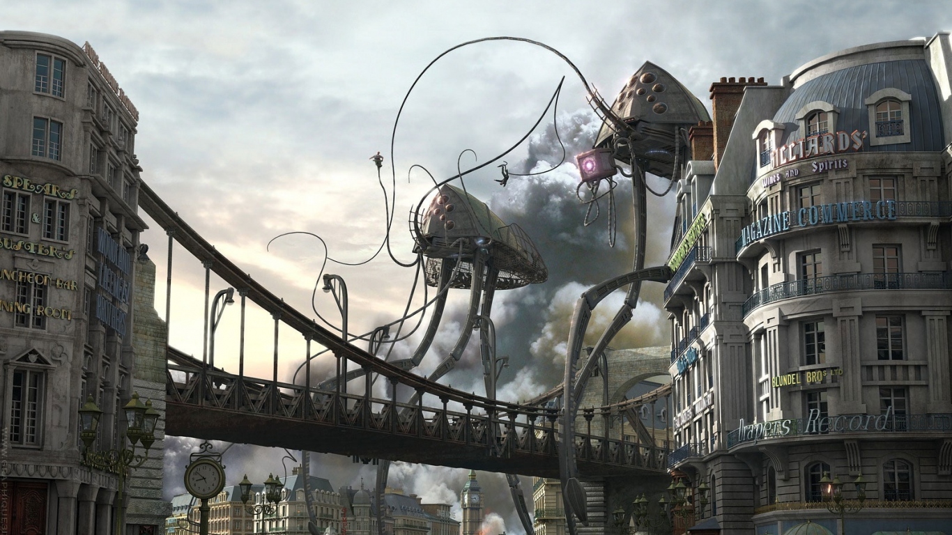 Сцена из романа Война Миров Герберта Уэллса