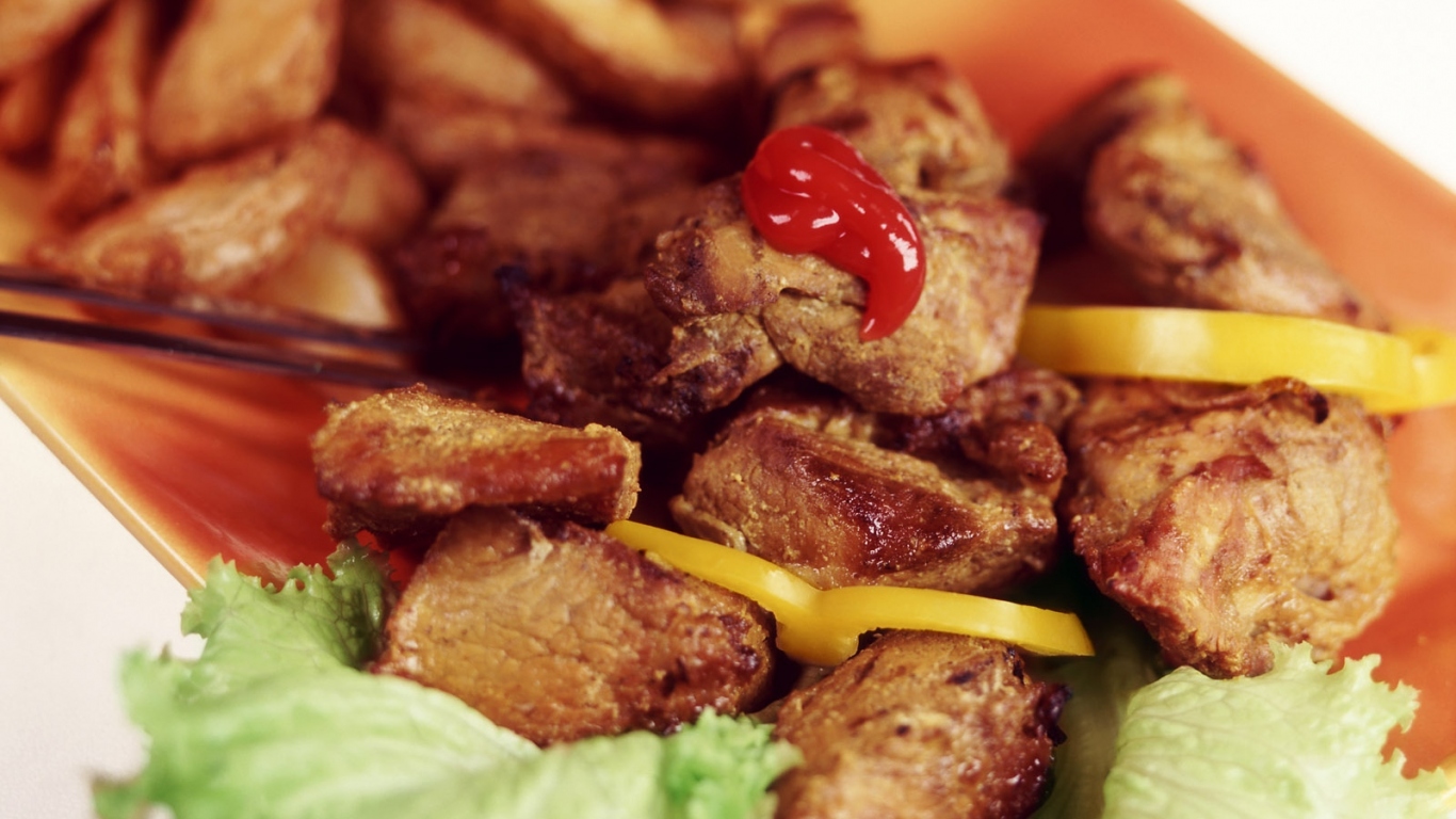 Хрустящие кусочки мяса