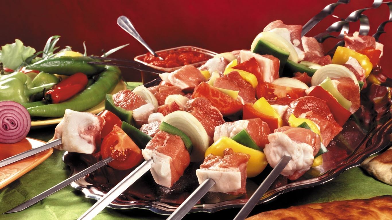 Шампуры с шашлыком