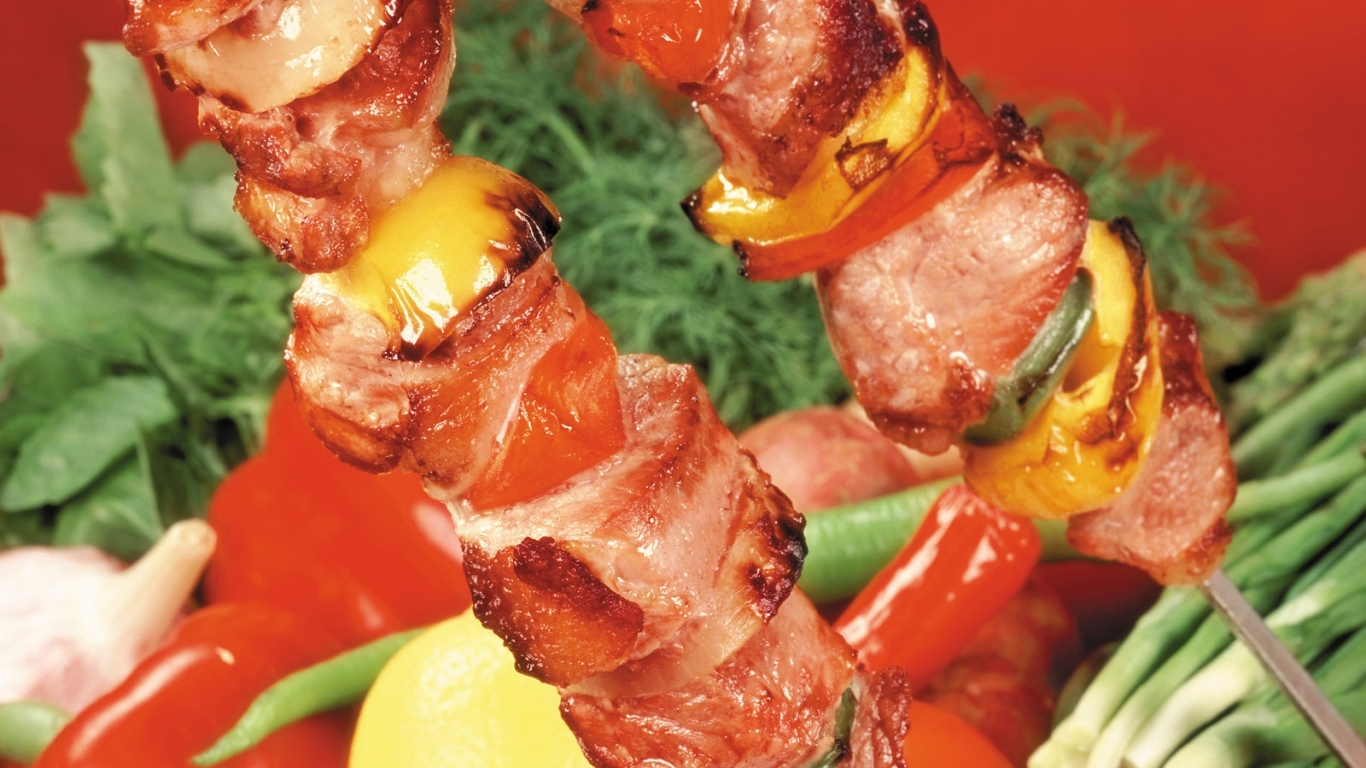 Мясо барбекю лимон