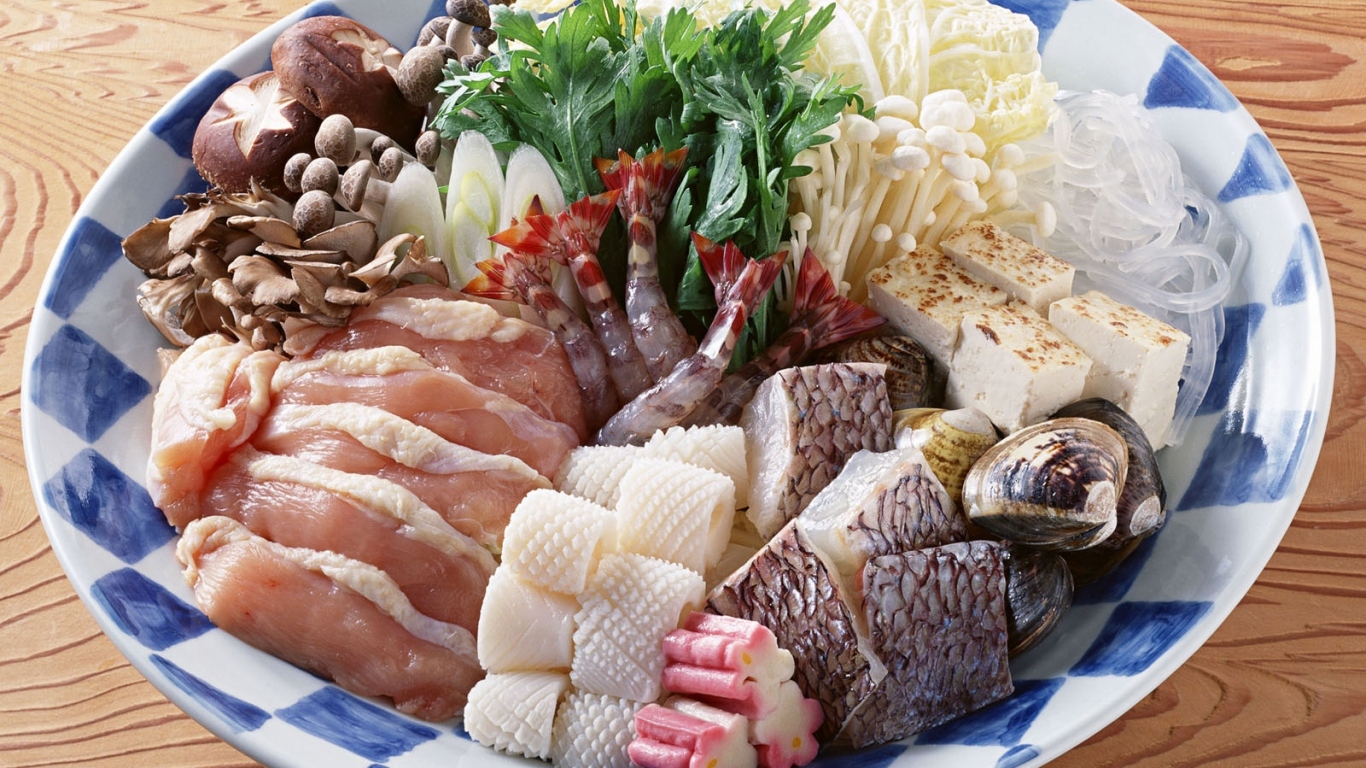 Рыба кальмары грибы