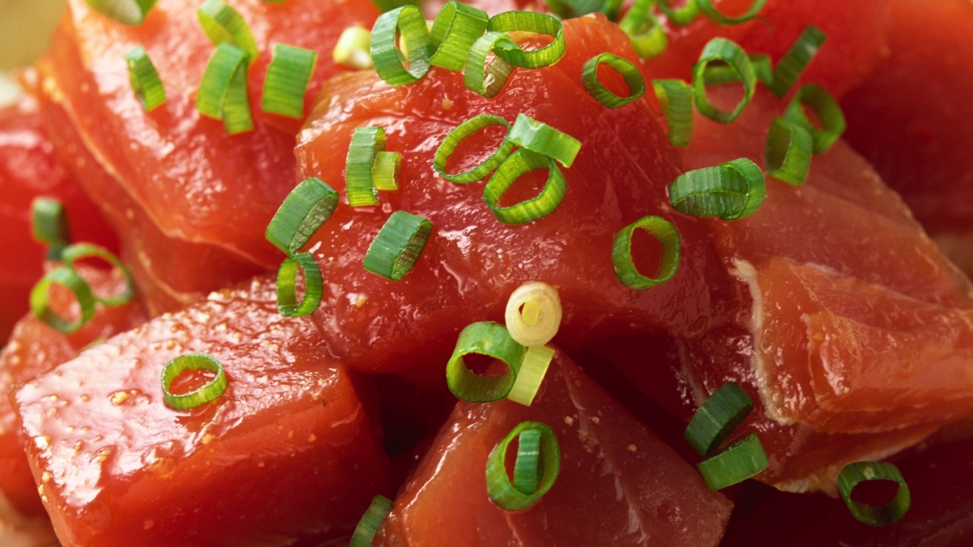 Кусочки мяса Красной рыбы