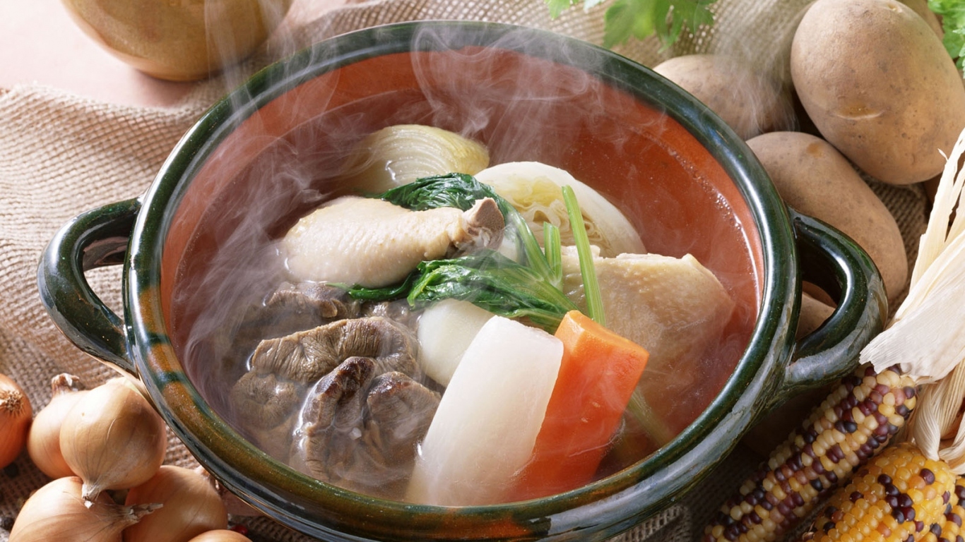 Уха с куриными ножками