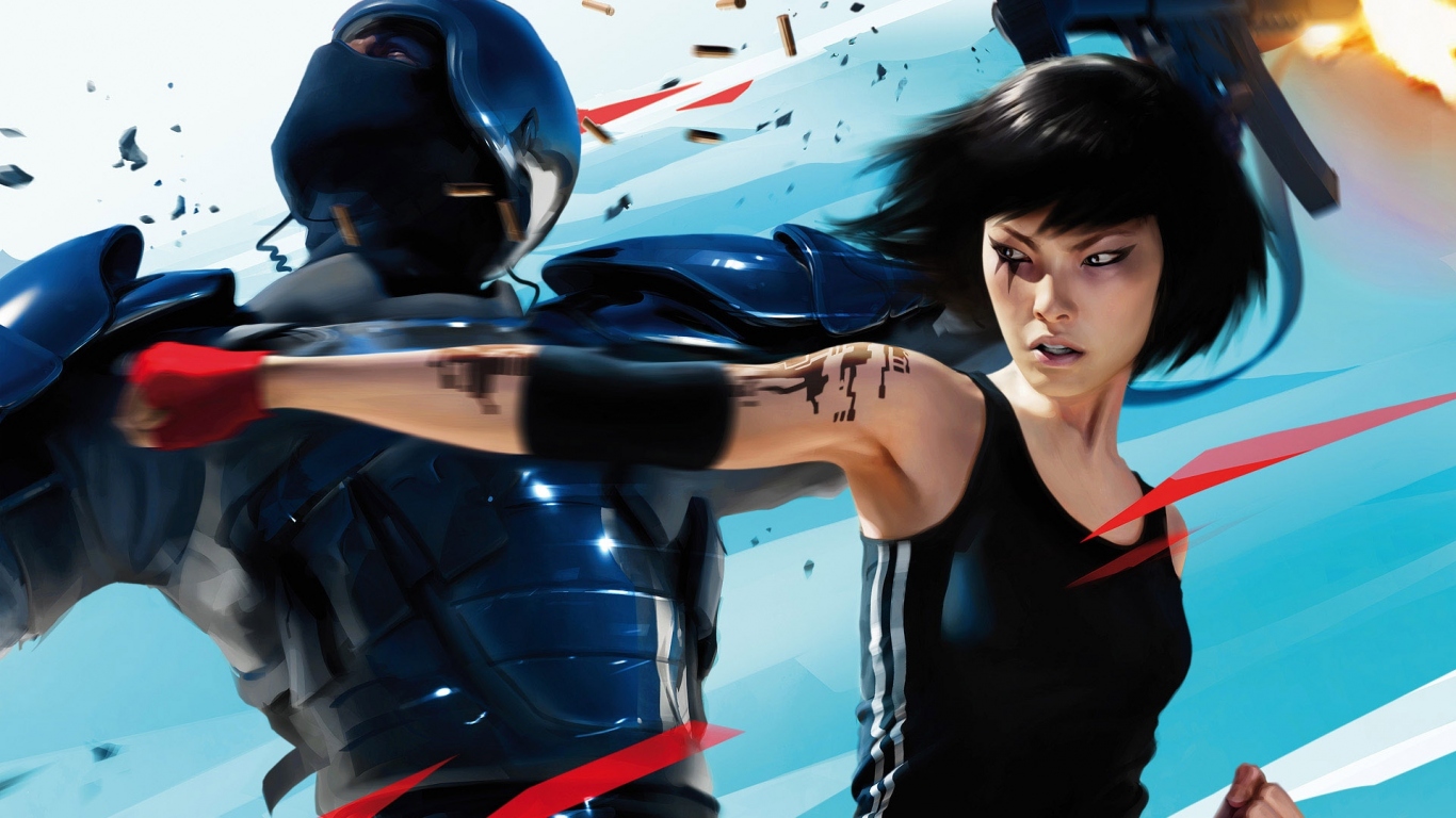 Mirrors Edge мощный удар