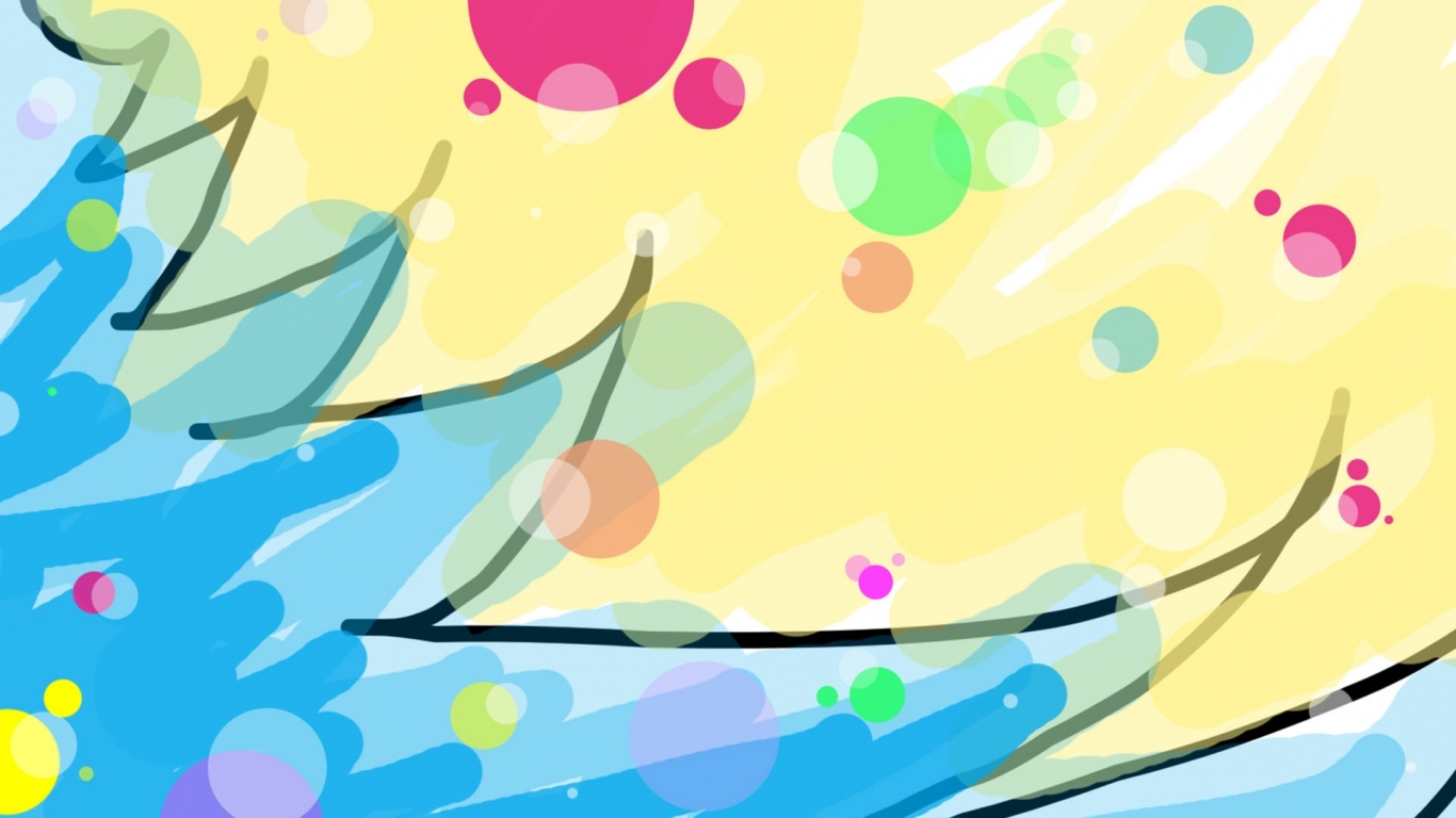 Нарисованная елка