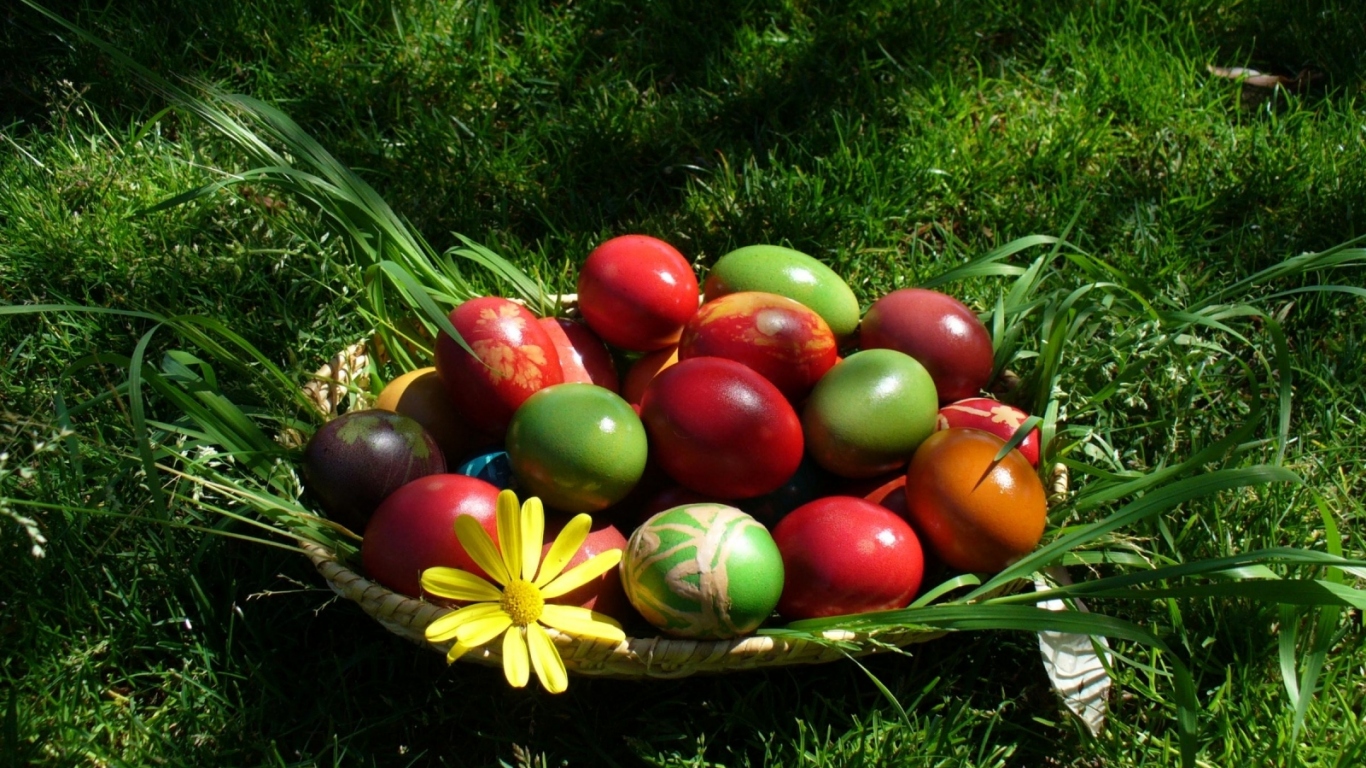 Крашеные Пасхальные яйца