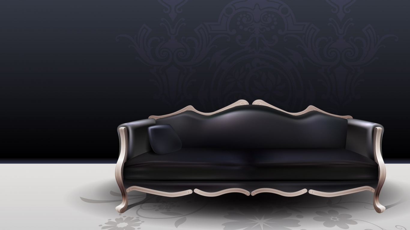 Черная софа