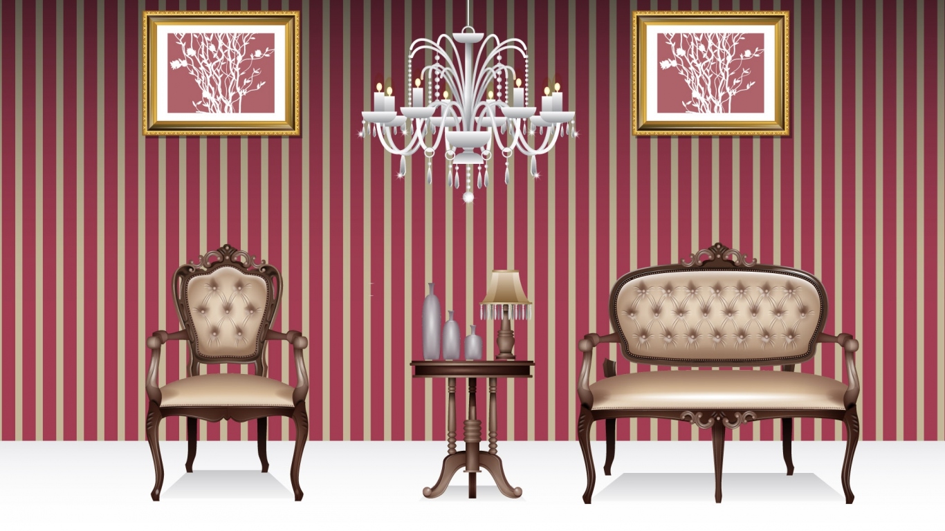 Полосатая комната