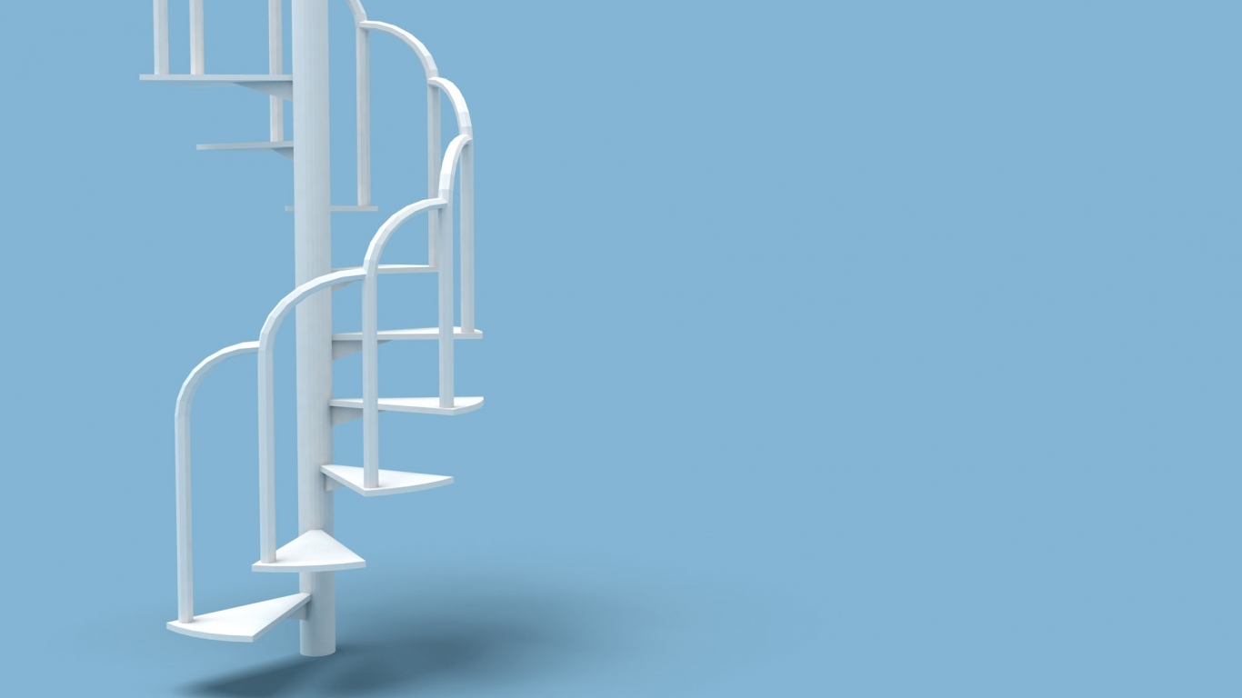 Белая лестница