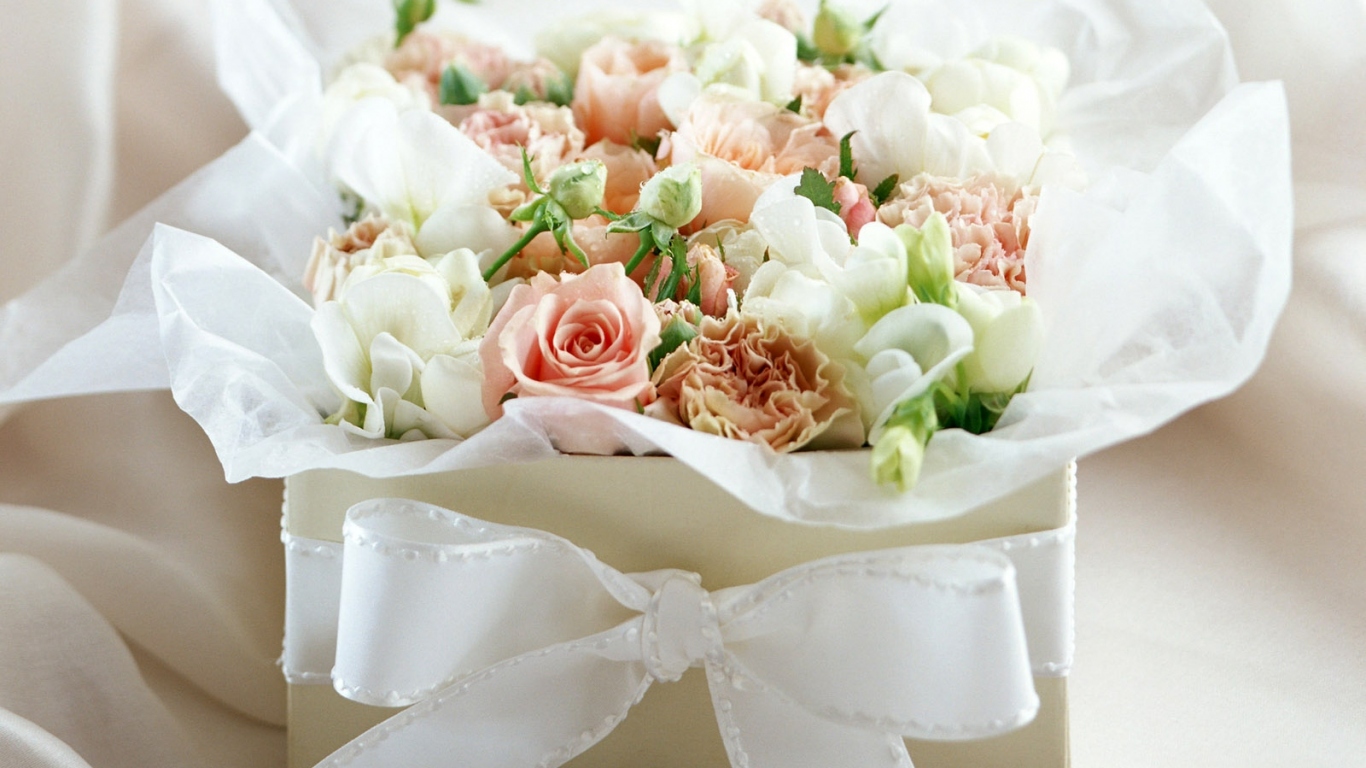 Коробка с цветами