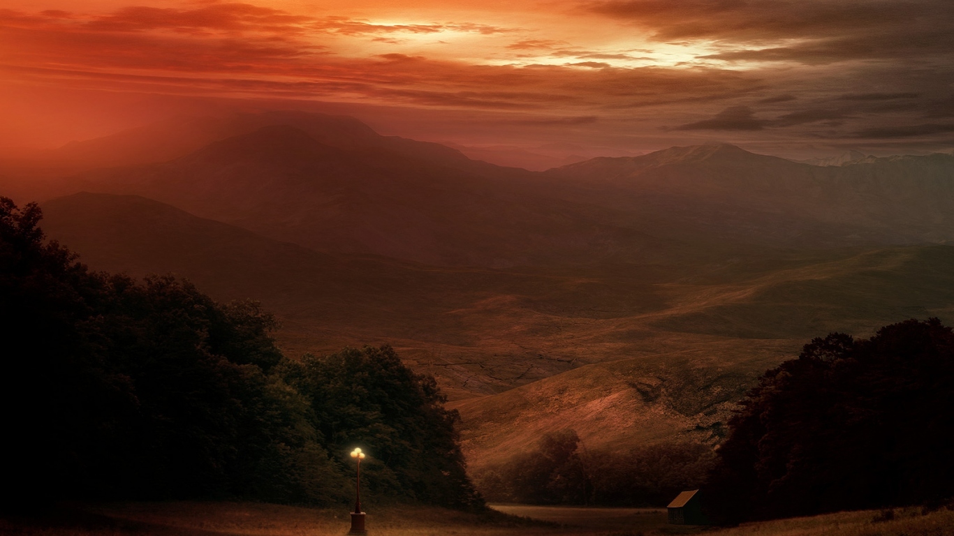 Одинокий фонарь