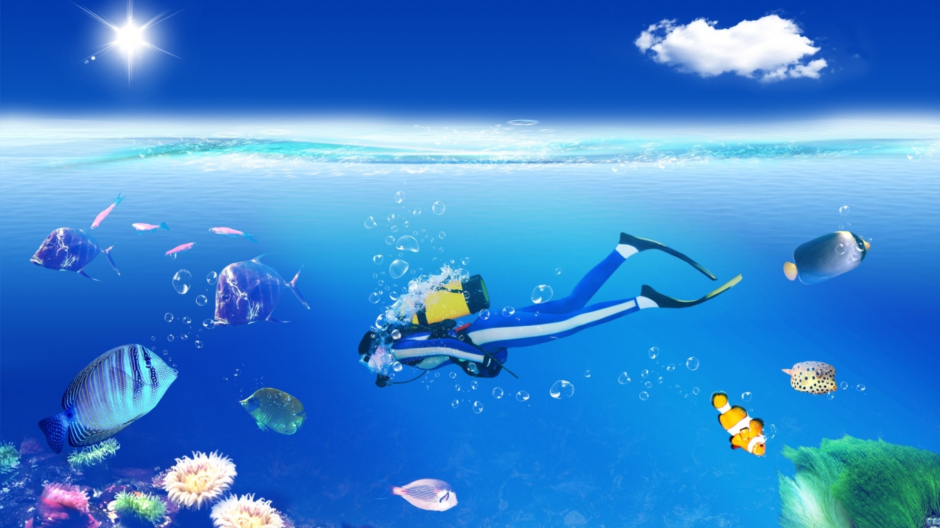 Водолаз подводник