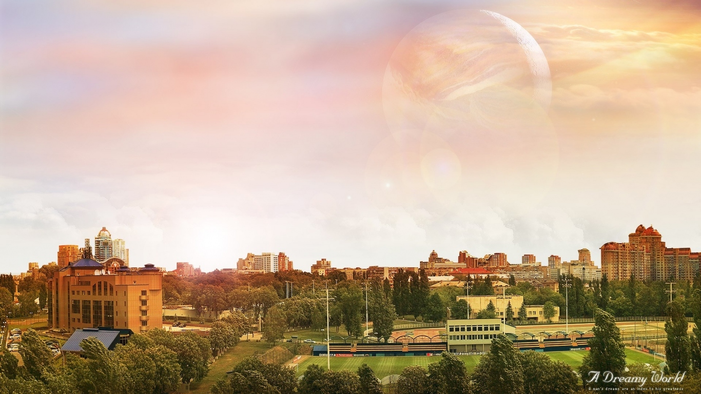 Город по луной