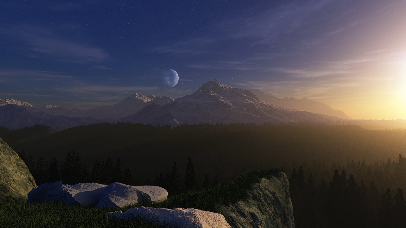 Огромная луна