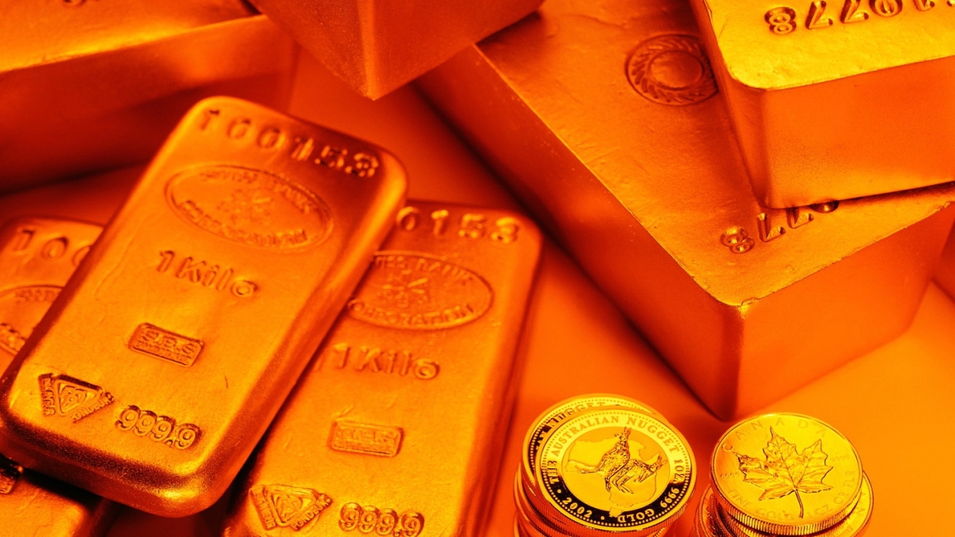 Огромные слитки золота