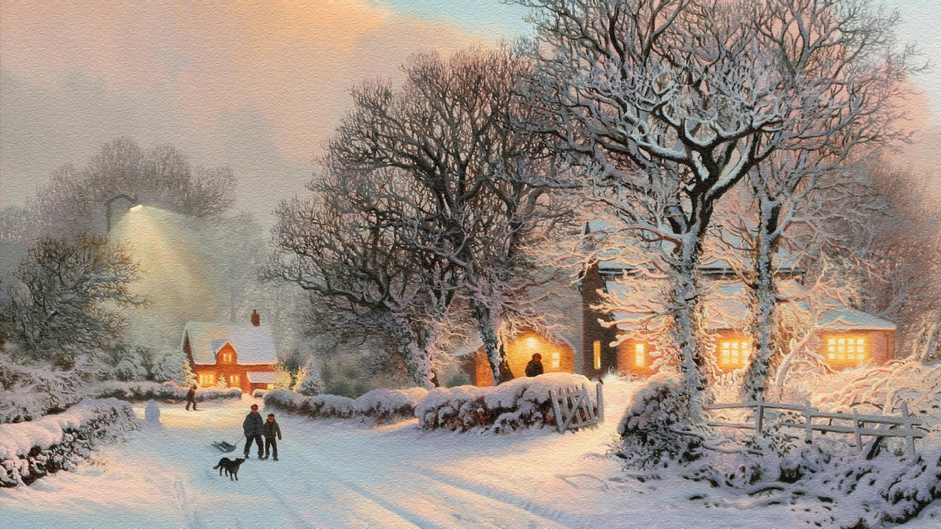 Зима в деревне