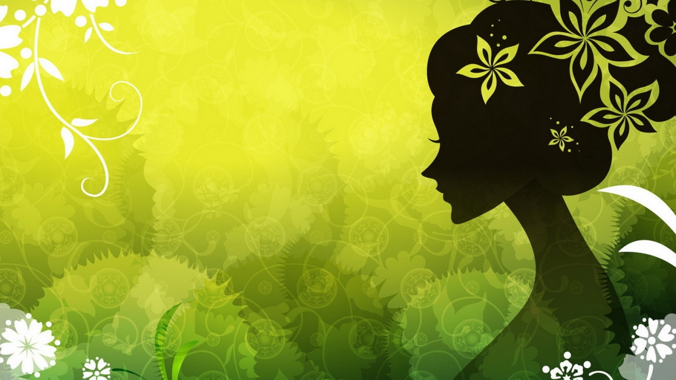 Женщина из цветов